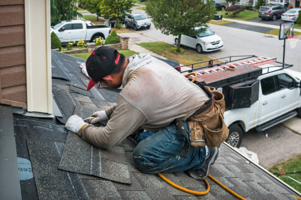 Professional Roofing technician working in Byron, GA